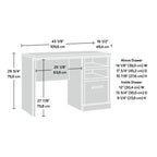 Aspen Post Single Ped Desk Pmo