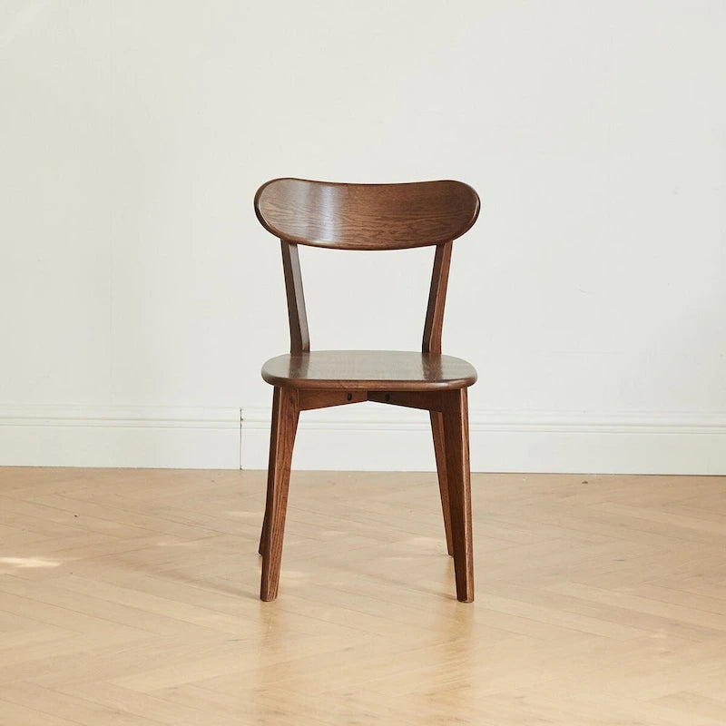 Dining chair wooden FAS grade natural wood solid chair table chair wooden living room chair simple and natural 46.5 * 54 * 80cm