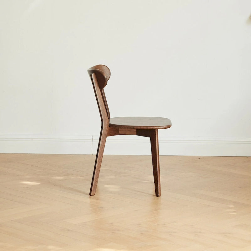 Dining chair wooden FAS grade natural wood solid chair table chair wooden living room chair simple and natural 46.5 * 54 * 80cm