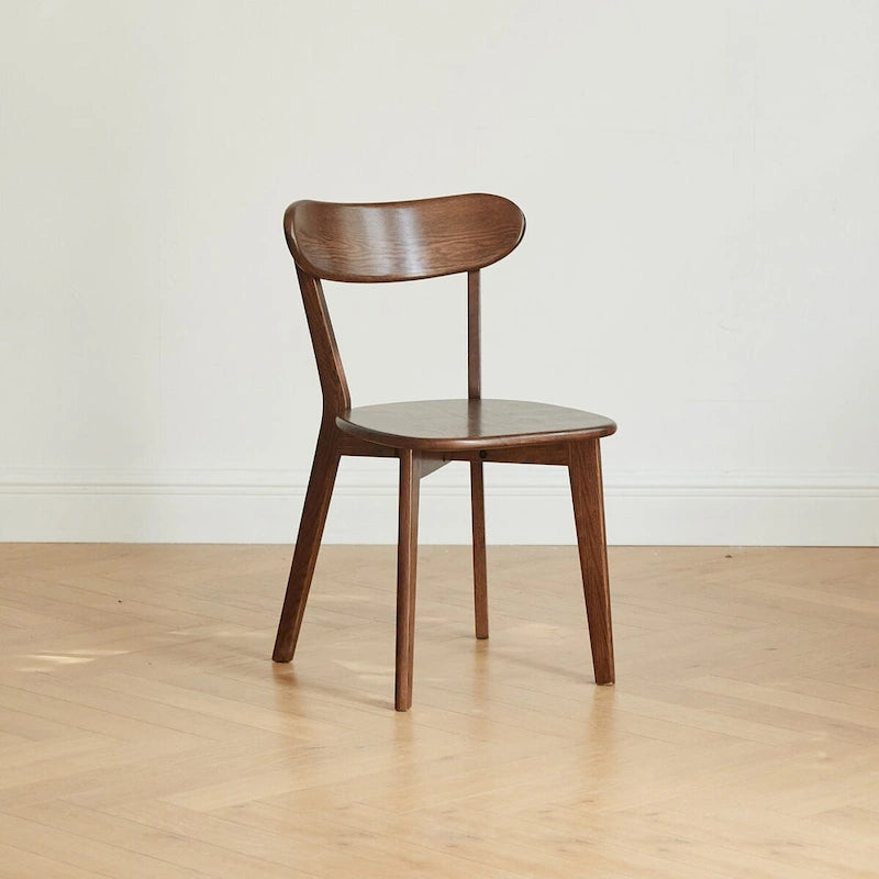 Dining chair wooden FAS grade natural wood solid chair table chair wooden living room chair simple and natural 46.5 * 54 * 80cm