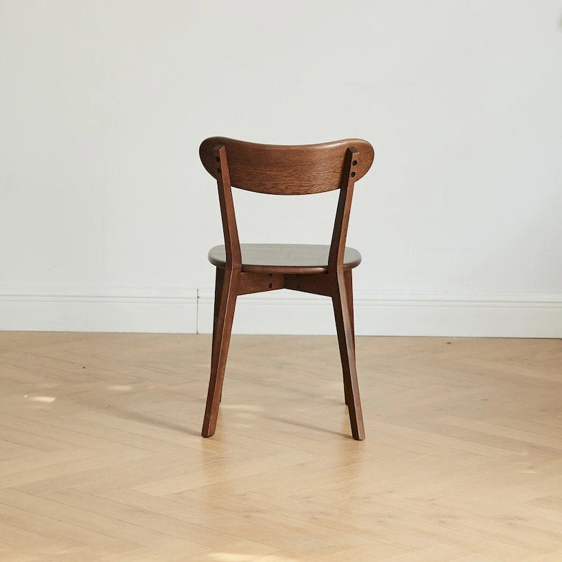 Dining chair wooden FAS grade natural wood solid chair table chair wooden living room chair simple and natural 46.5 * 54 * 80cm