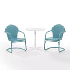 Crosley 3pc Tulip Retro Metal Bistro Set