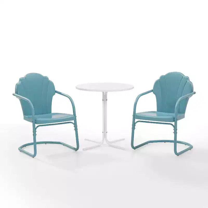Crosley 3pc Tulip Retro Metal Bistro Set