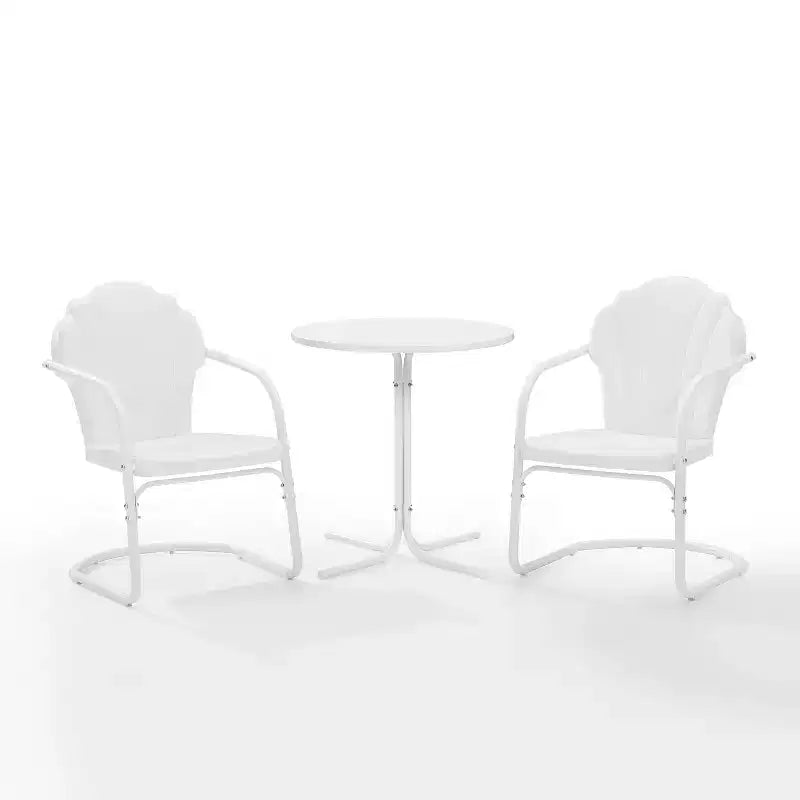 Crosley 3pc Tulip Retro Metal Bistro Set