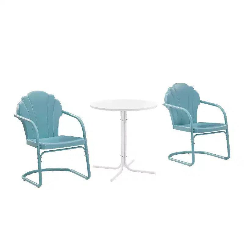 Crosley 3pc Tulip Retro Metal Bistro Set