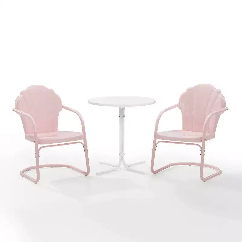 Crosley 3pc Tulip Retro Metal Bistro Set