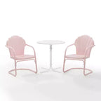 Crosley 3pc Tulip Retro Metal Bistro Set