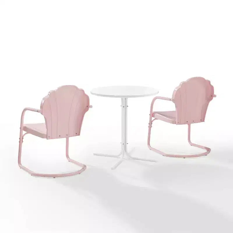 Crosley 3pc Tulip Retro Metal Bistro Set