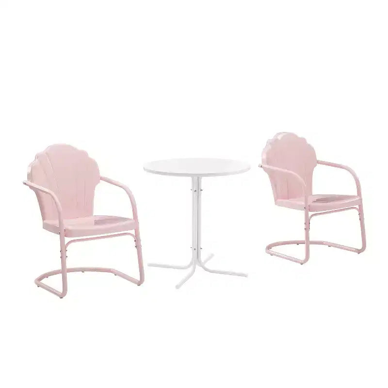 Crosley 3pc Tulip Retro Metal Bistro Set