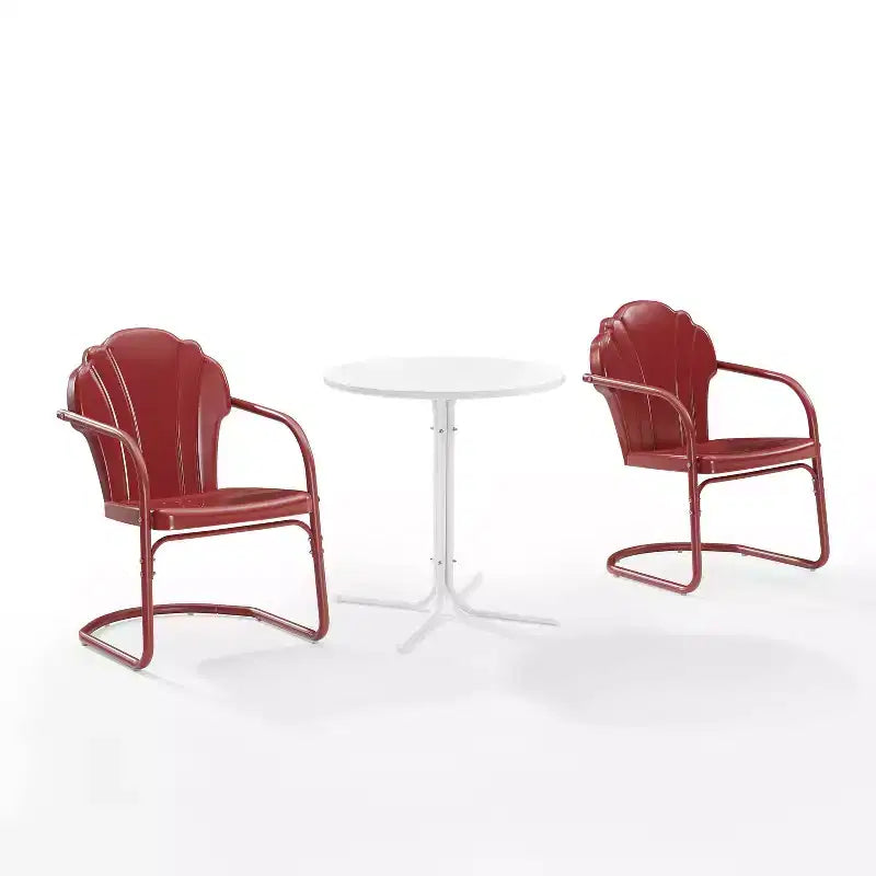 Crosley 3pc Tulip Retro Metal Bistro Set