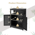 Bathroom Storage Cabinet - 12D x 23.5W x 31.5H