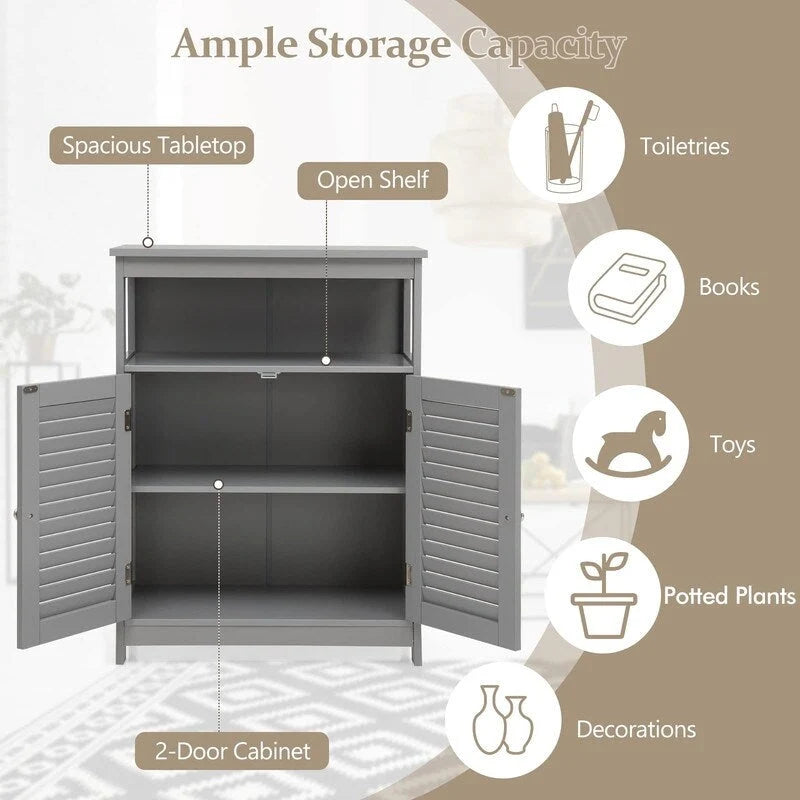 Bathroom Storage Cabinet - 12D x 23.5W x 31.5H