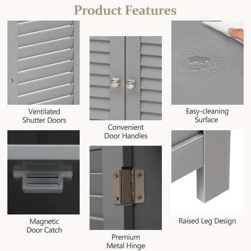 Bathroom Storage Cabinet - 12D x 23.5W x 31.5H