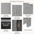 Bathroom Storage Cabinet - 12D x 23.5W x 31.5H