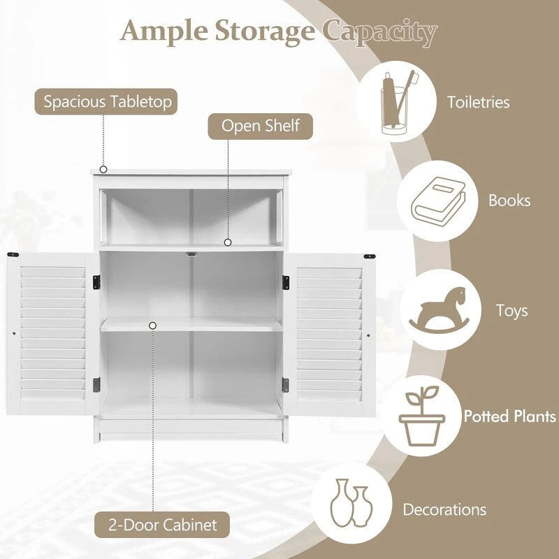 Bathroom Storage Cabinet - 12D x 23.5W x 31.5H