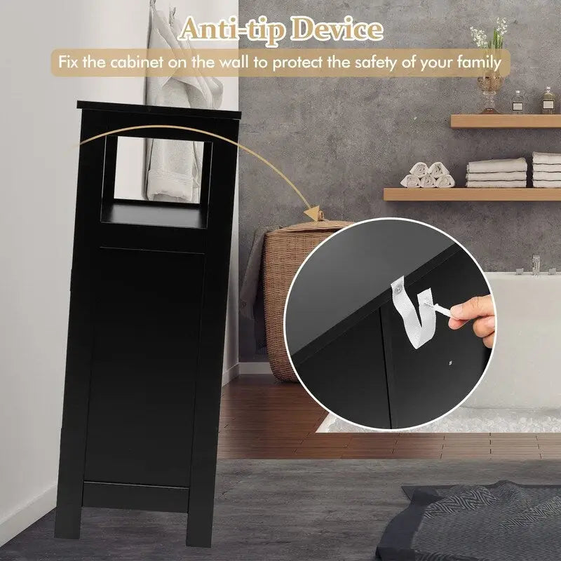 Bathroom Storage Cabinet - 12D x 23.5W x 31.5H