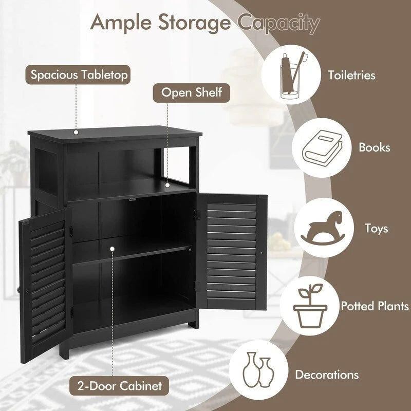 Bathroom Storage Cabinet - 12D x 23.5W x 31.5H