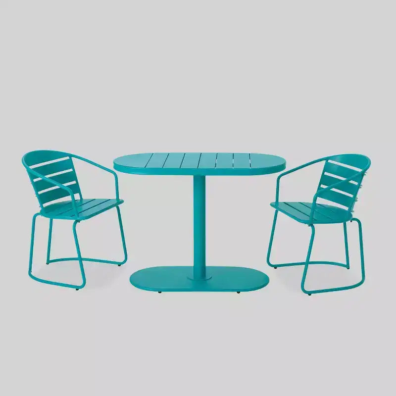 Santa Monica 3pc Iron Patio Bistro Set - Christopher Knight Home