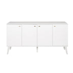 Prepac Milo Mid-Century Modern 4-Door Buffet - 64 W x 32 H x 16 D