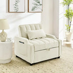 Velvet Pull Out Armchair