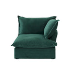 Modular Sectional Sofa Couch, Velvet 3 or 4 Seater Sofa, Minimalist Style Comfy Sofa Couch for Living Room Apartment