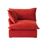 Modular Sectional Sofa Couch, Velvet 3 or 4 Seater Sofa, Minimalist Style Comfy Sofa Couch for Living Room Apartment