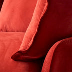 Modular Sectional Sofa Couch, Velvet 3 or 4 Seater Sofa, Minimalist Style Comfy Sofa Couch for Living Room Apartment