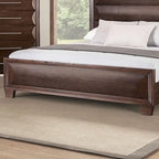 Furniture of America Chase Modern Rounded Wood Panel Bed