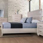 Furniture of America Chase Modern Rounded Wood Panel Bed
