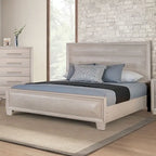 Furniture of America Chase Modern Rounded Wood Panel Bed