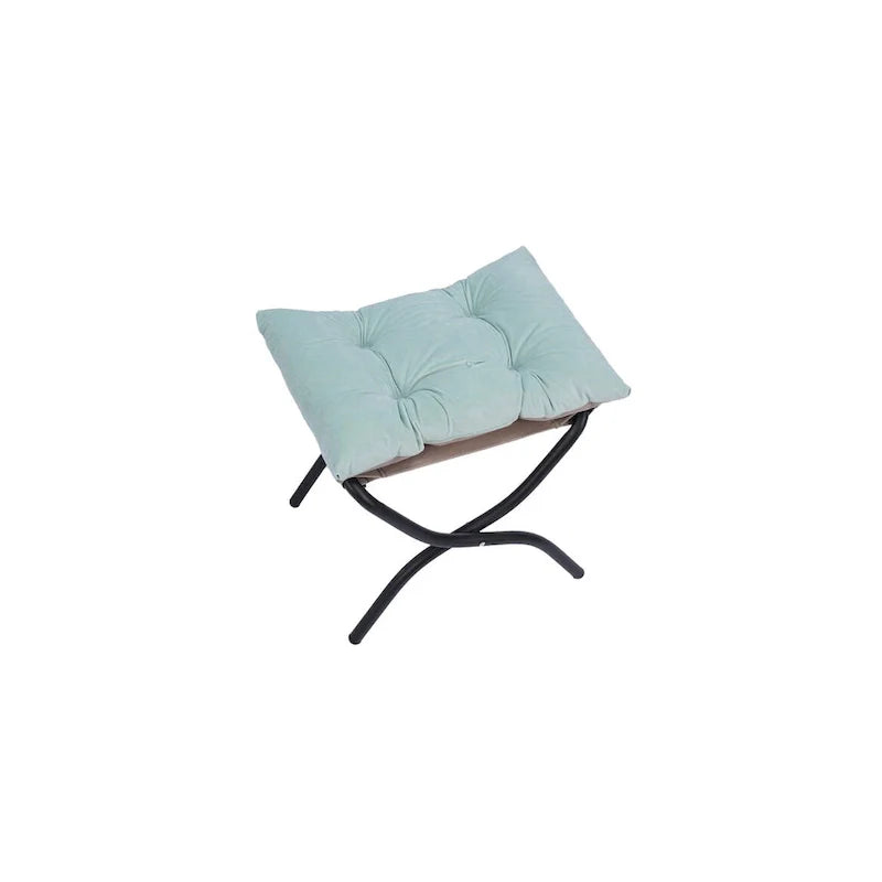 Accent Contemporary Lounge Chair, Single Steel Frame Sofa Chair with Armrests and A Side Pocket,with ottoman,with footrest