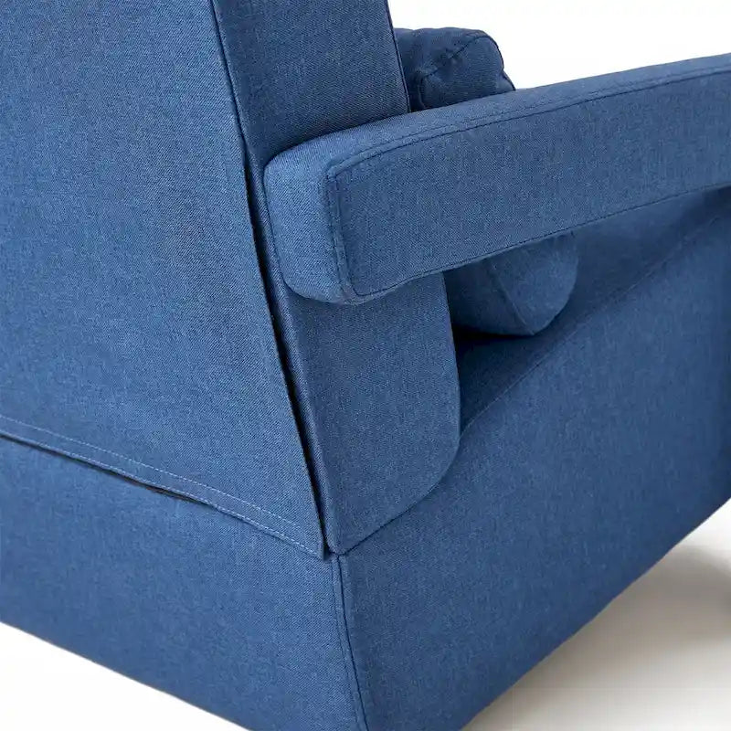 28H Modern Upholstered Accent Chair with a Pillow