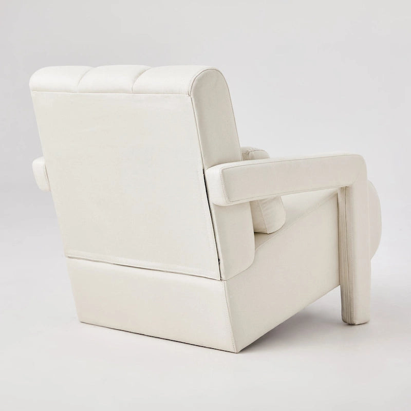 28H Modern Upholstered Accent Chair with a Pillow