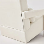 28H Modern Upholstered Accent Chair with a Pillow