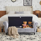 Xanthia Traditional Velvet Multifuntional Storage Ottoman Bench with Pillow by Christopher Knight Home