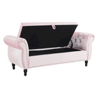 Xanthia Traditional Velvet Multifuntional Storage Ottoman Bench with Pillow by Christopher Knight Home