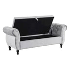 Xanthia Traditional Velvet Multifuntional Storage Ottoman Bench with Pillow by Christopher Knight Home