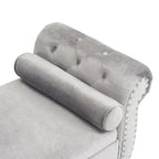 Xanthia Traditional Velvet Multifuntional Storage Ottoman Bench with Pillow by Christopher Knight Home