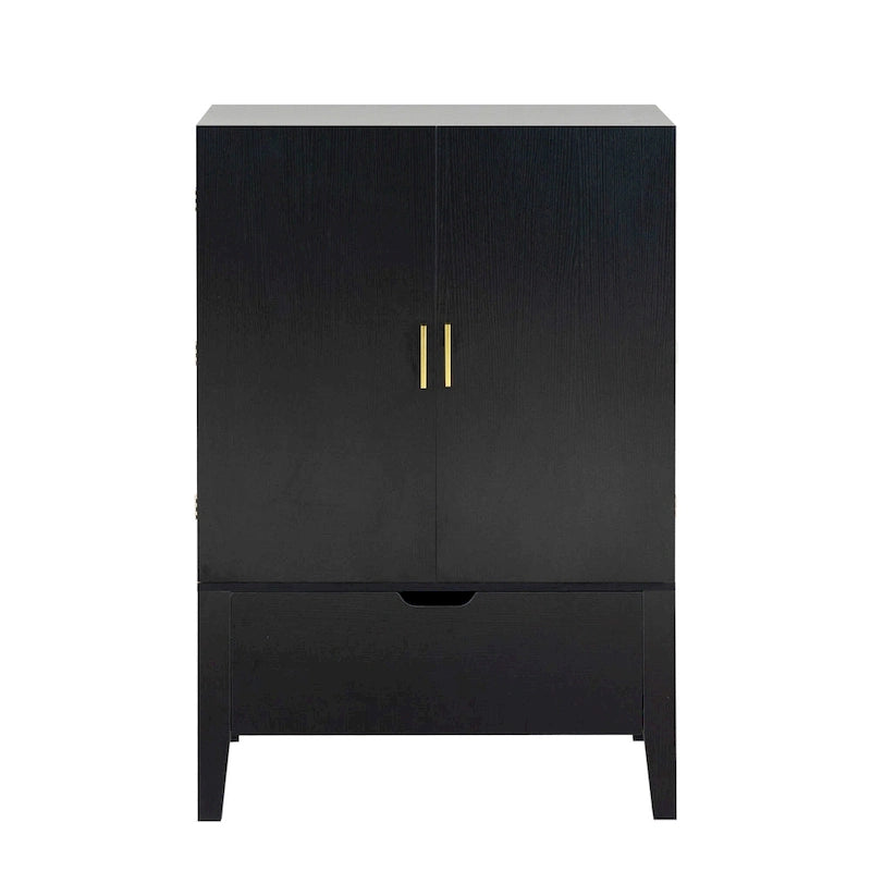 Sideboard Cabinet with Wine Racks & Stemware Holder for hallways,living rooms