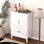Sideboard Cabinet with Wine Racks & Stemware Holder for hallways,living rooms