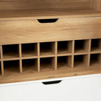 Sideboard Cabinet with Wine Racks & Stemware Holder for hallways,living rooms