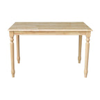 30 x 48 Solid Wood Dining Table with 4 Chairs