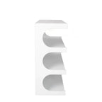 Multifunctional 4-Tier White Book Shelf & Coffee Table, Creative Furniture Floor Bookshelf, Minimalist Organizer Storage Shelves