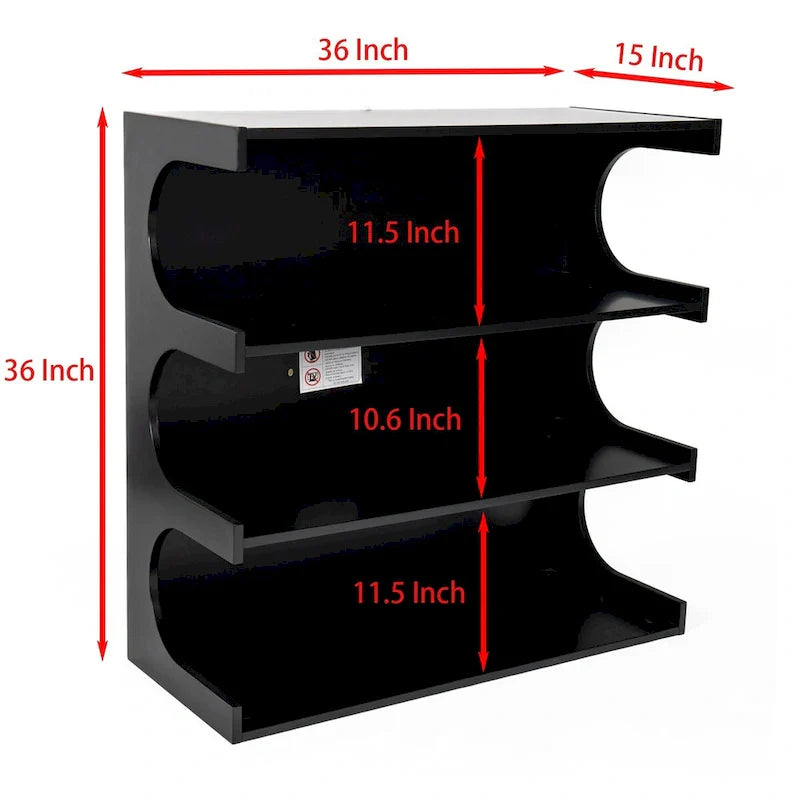 Multifunctional 4-Tier White Book Shelf & Coffee Table, Creative Furniture Floor Bookshelf, Minimalist Organizer Storage Shelves