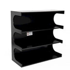 Multifunctional 4-Tier White Book Shelf & Coffee Table, Creative Furniture Floor Bookshelf, Minimalist Organizer Storage Shelves