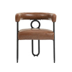 Chenille/Leather Upholstered Contemporary Designed Side Dining Chairsset of 2