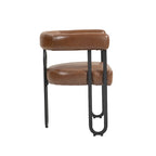 Chenille/Leather Upholstered Contemporary Designed Side Dining Chairsset of 2