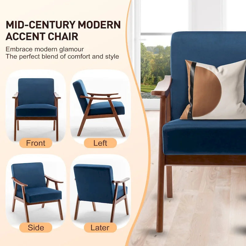 Mid-Century Modern Chair, Living Room Chair