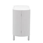 Curved Design Light Luxury Sideboard with Adjustable Shelves