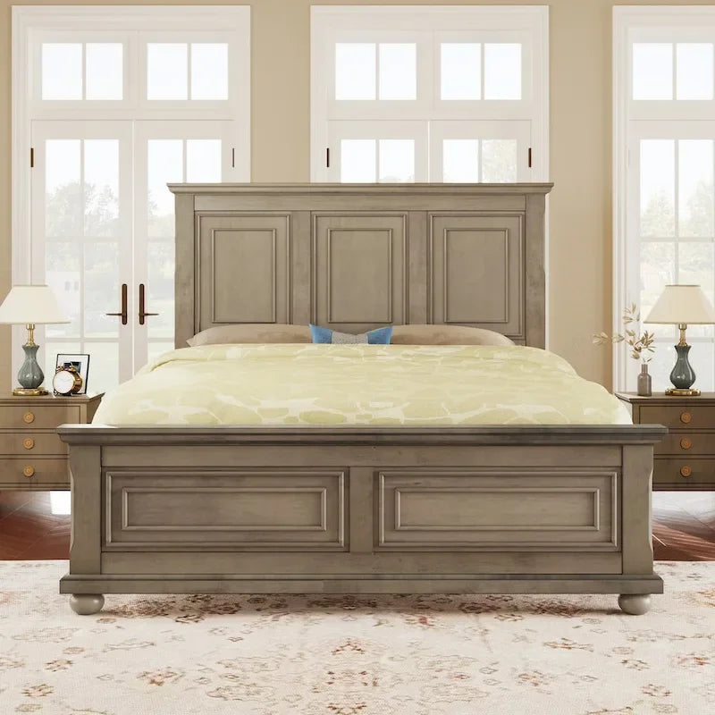 Traditional Town and Country Style Pinewood Vintage Bed Frame